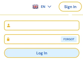 Spins Heaven casino login form